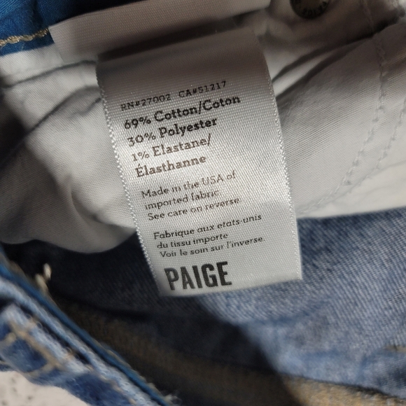 Paige Skyline Ankle Peg Straight Leg Jeans - Picture 6 of 8